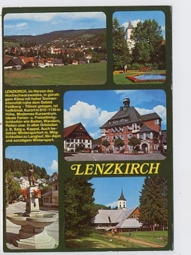 Lenzkirch multi picture card - lenzkirch,