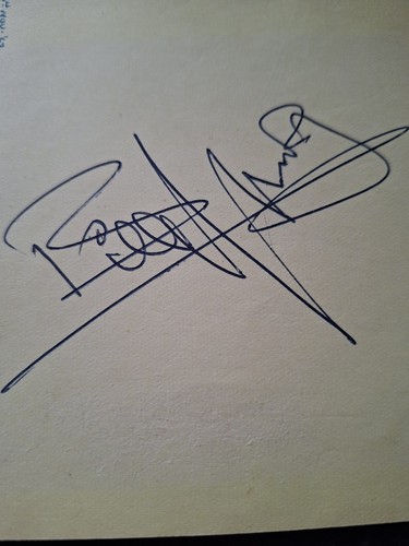 Billy fury signed album - billy,