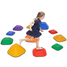 AIYAPLAY Balance Stepping Stones, 11-Piece Sensory Toy for Ages 3-8 Years