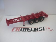 Corgi Modern Truck 1:50th Scale Heavy Haulage Red Skeletal Container Trailer