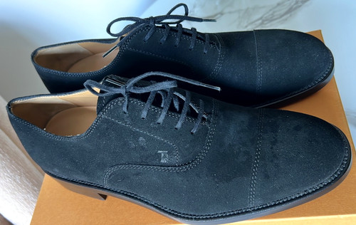 Tods suede leather - suede, black