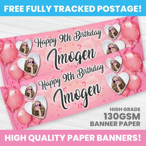 Personalised pink balloons - pink,