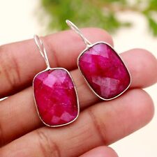 Kashmir Ruby  Gemstone Stud