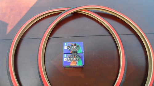 27x1 bicycle redwall tires - 27x1, 1/4