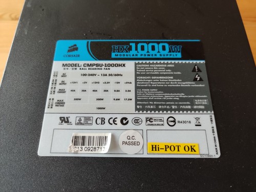Corsair hx1000w power supply - hx1000w,