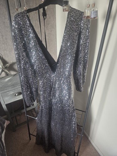 Topshop silver sequin - topshop,