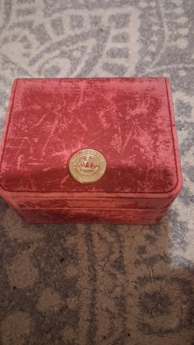 Red omega watch box used - red,
