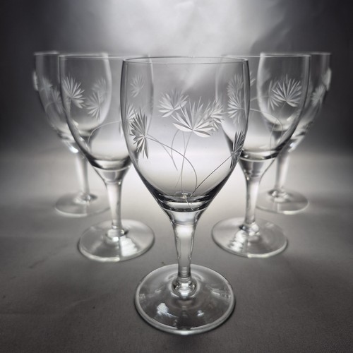 Vintage crystal etched - crystal,