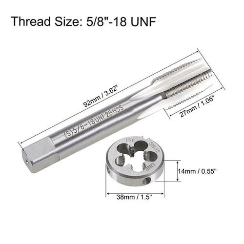 Hss unf tap and - 5/8-18,