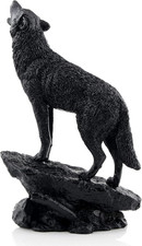 Wildlife Howling Wolf Statue