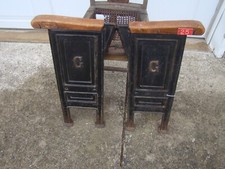 Vtg PAIR OF Cast Iron