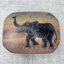 African elephant soapstone - african,