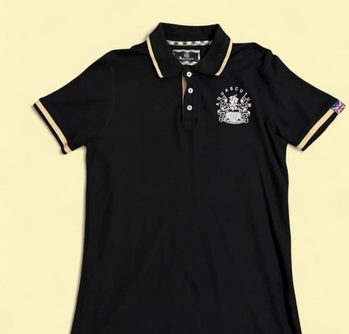 Black aquascutum polo - aquascutum, shirt