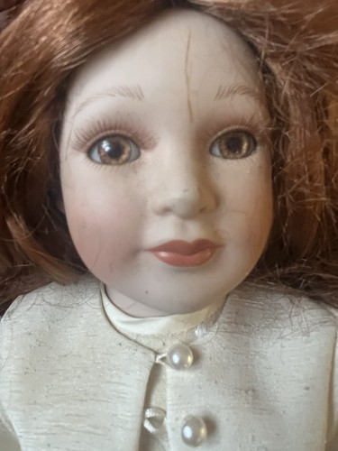 Vintage porcelain doll - vintage,