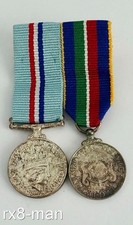 QEII MINIATURE MEDAL PAIR THE