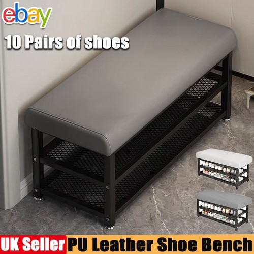 Tier shoe bench cabinet - 3,