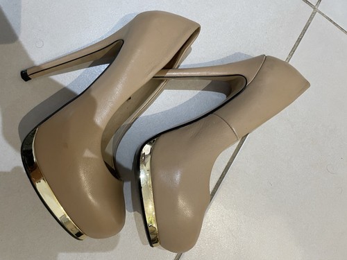 Zara nude with gold bottom - nude,