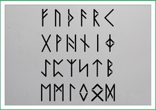Viking runes mylar stencil