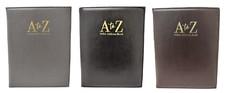 Address Book A - Z Index Leather Executive Padded Cover Telephone Record