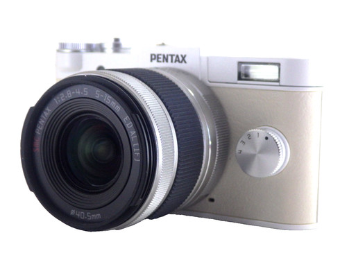 Pentax white compact - q-s1,
