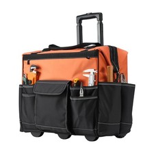 Uimoso Rolling Tool Bag 27 Pockets Heavy Duty Roller Tool Bag on Wheels