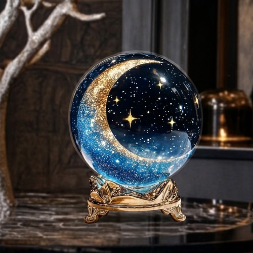 And crystal ball - 3d, led
