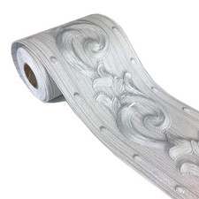 Elegant Grey Floral Molding