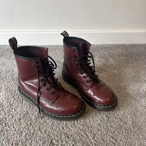 Martens cherry red boots - dr,