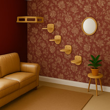 Cat Wall Bed and Steps –