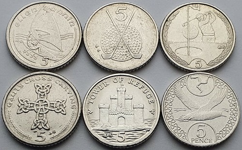 Isle man coin set - man,