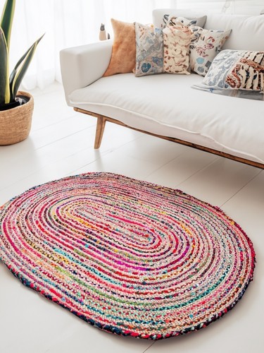 Oval rug hand woven - oval,