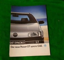 VW PASSAT MK3 G60 SYNCRO DEALER BROCHURE SEPT 1989 RARE