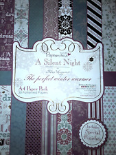 Docrafts Papermania A SILENT NIGHT Christmas A4 Paper Pack Luxury Special Finish