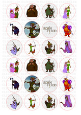 24 x ROBIN HOOD Edible Fairy
