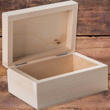 Small Wooden Box Trinket to