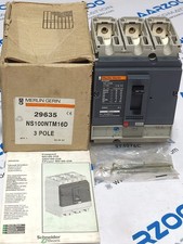 NEW MERLIN GERIN NS100N COMPACT NS CIRCUIT BREAKER 3P with RELAY TM 16 D 29635
