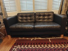 Ikea seater leather sofa - leather,