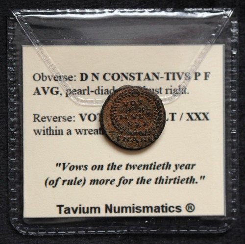 Roman constantius wreath - vf,