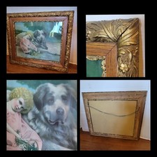 Large Vintage Antique Gilded