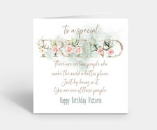 Personalised Special Friend Birthday Card - Make the world a better place