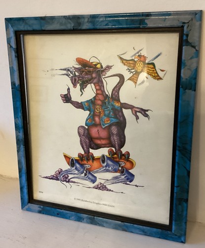 Vintage 1991 skateboard dragon - vintage,