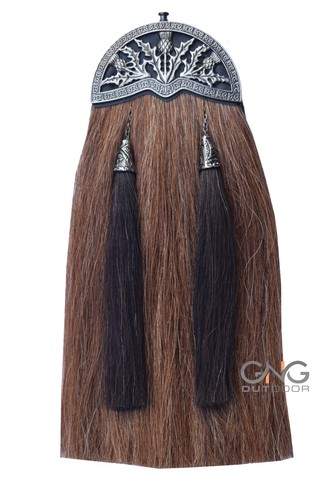 Brown horse hair - hair, sporran