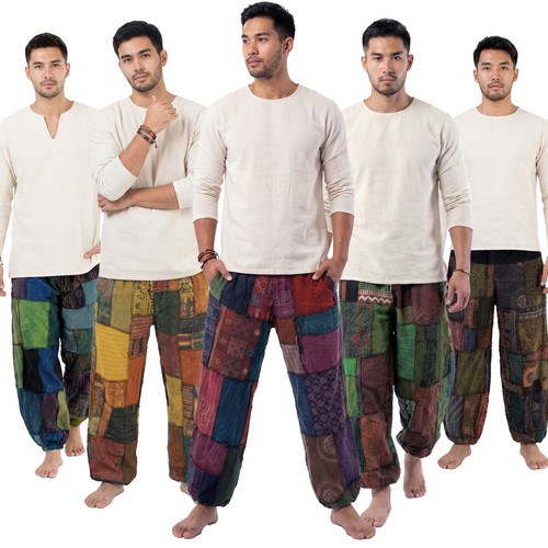 Thai pants patchwork jeans - thai, pants: