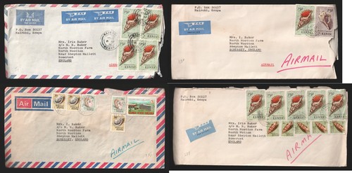 Kenya four seashells covers - four,