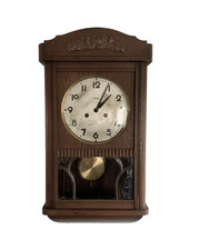 Antique Art Deco German Mauthe Regulator  Wall Clock circa 1930s