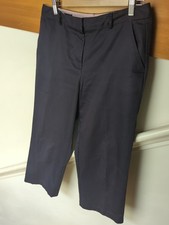 Dark Blue Land's End Cotton Three Quarter Length Trouser Size 12