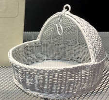 Vintage Mini White Wicker Wire