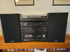 Vintage Aiwa X-33 Stereo System. Made in UK - Working