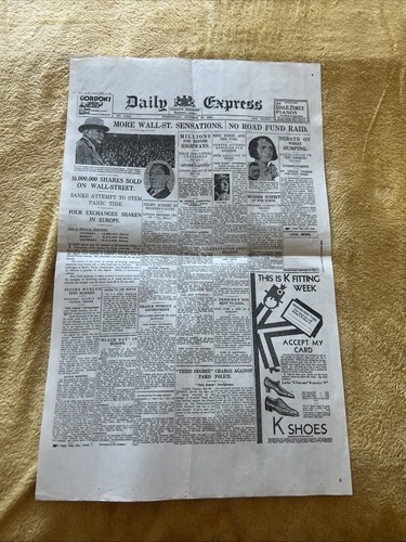 Wall street crash express oct - wall,