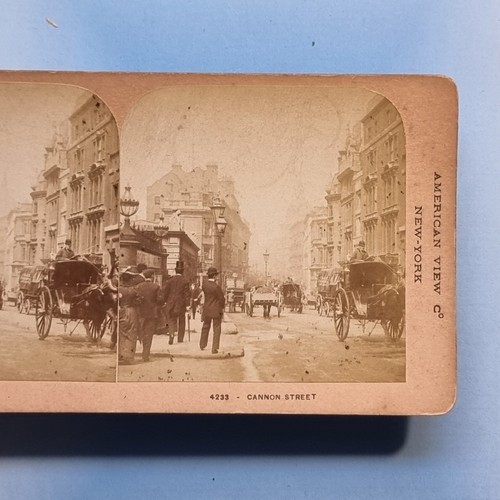 Stereoview card c1865 real - card,